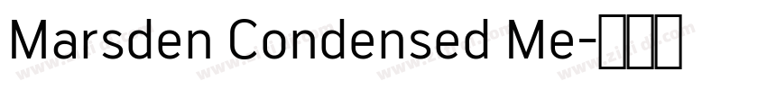 Marsden Condensed Me字体转换